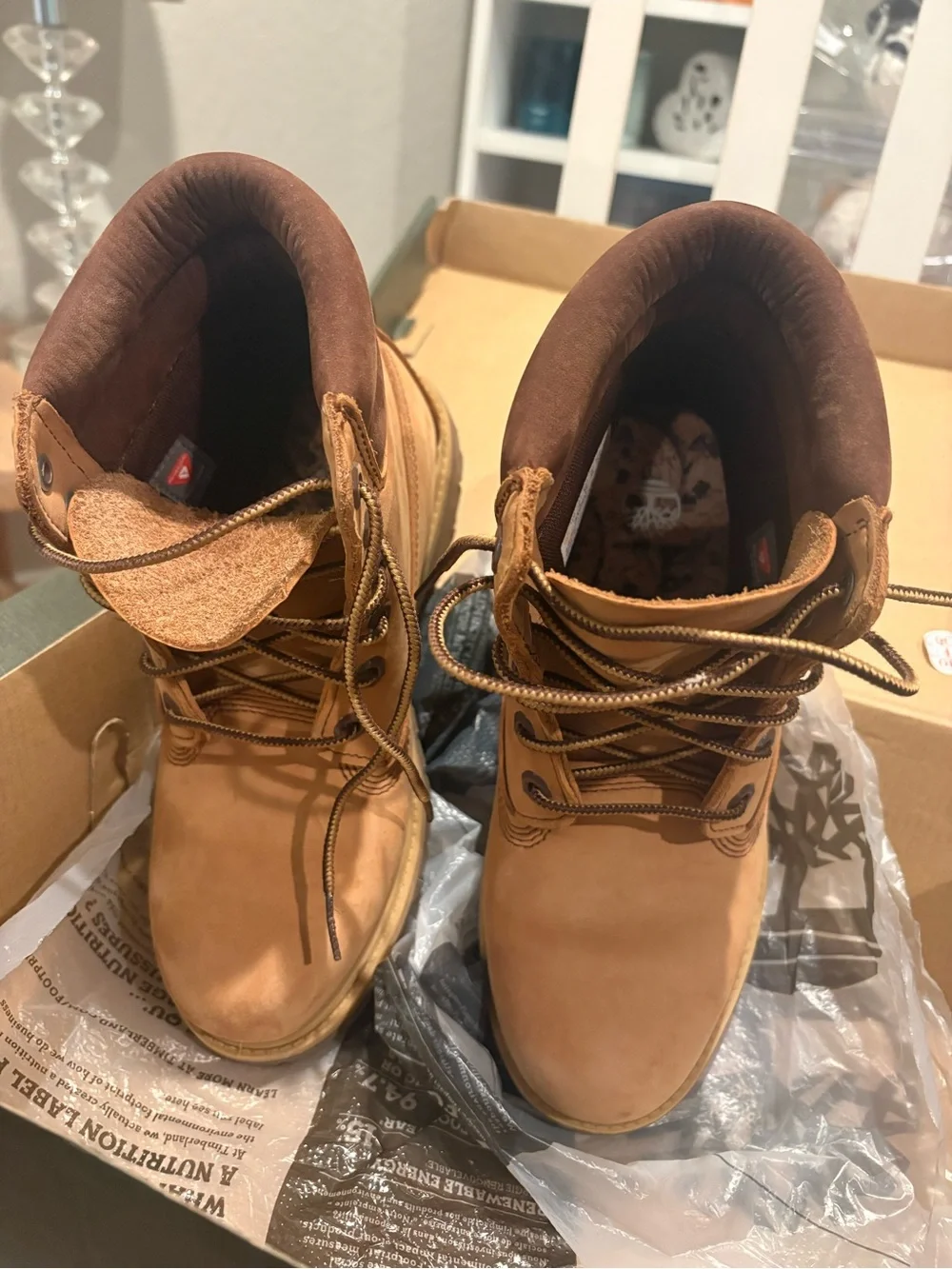 Timberland women’s  Wheat Nubuck Work Boots - Honey Tan